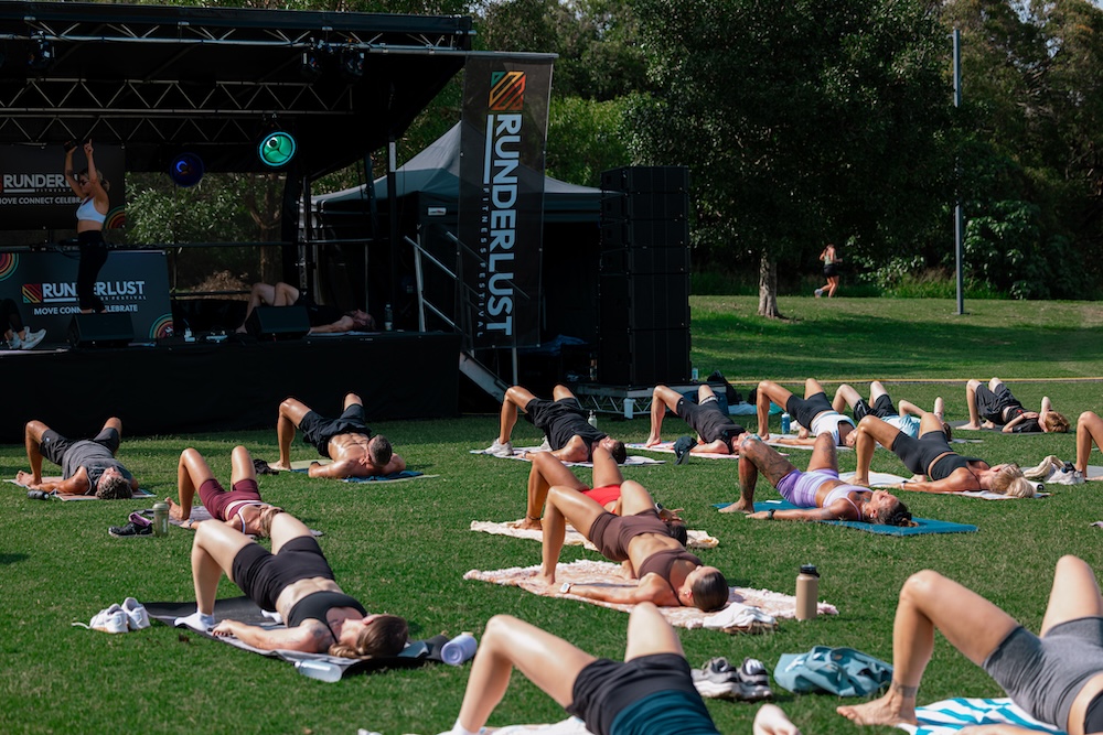 Runderlust pilates on stage